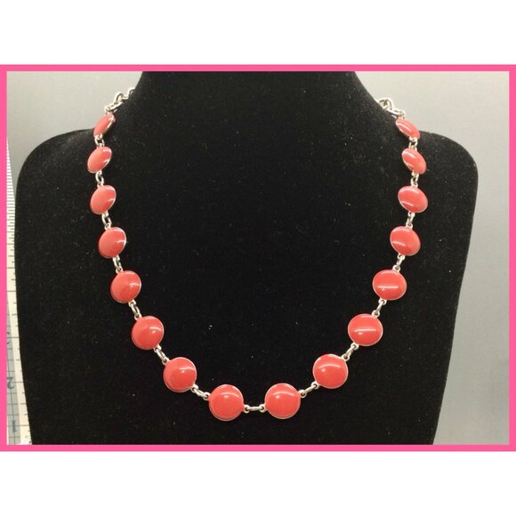 Vtg Enamel 'Mod' Linked Choker - Picture 2 of 5